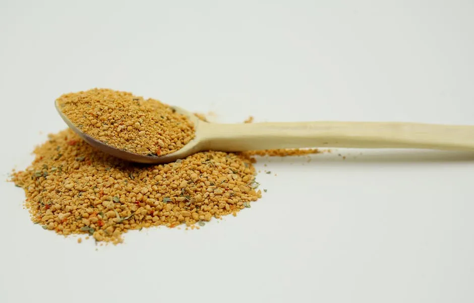 Side View of a Tablespoon of Bee Pollen