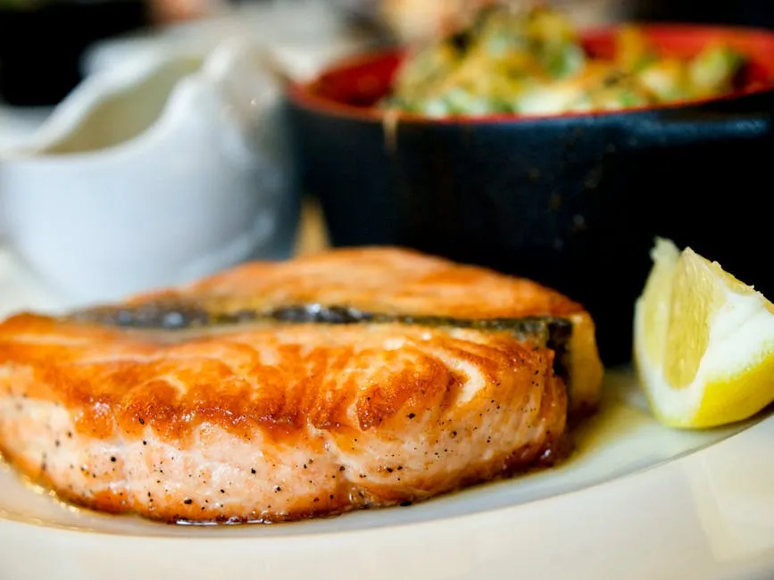 Cooked Fish on Plate