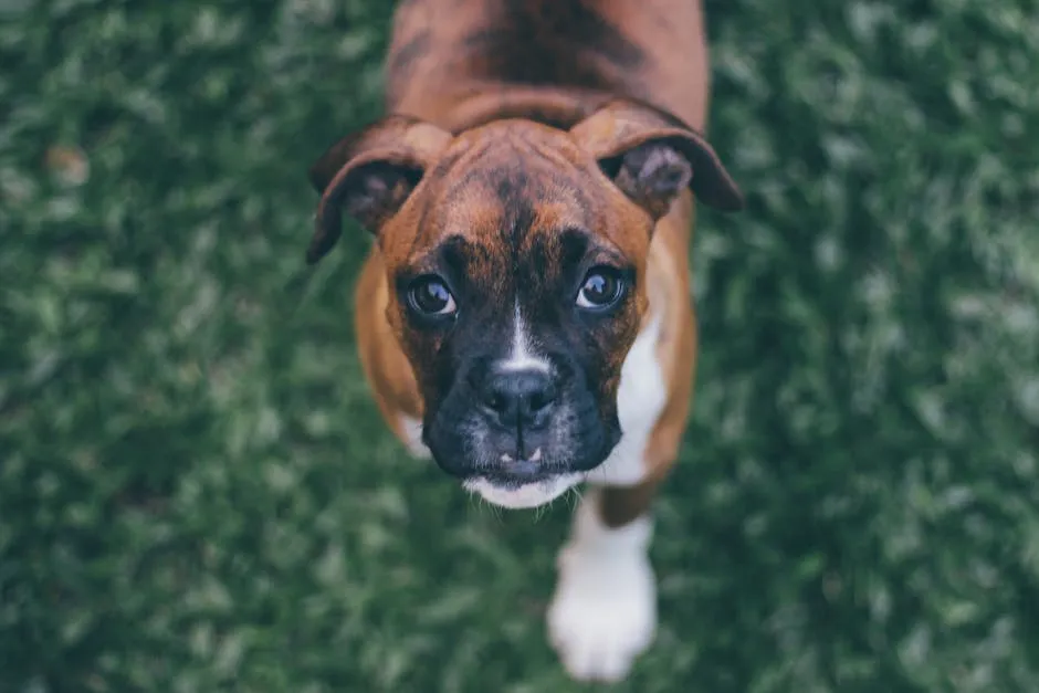 Shallow Focus Photography of Brindle Boxer Puppy