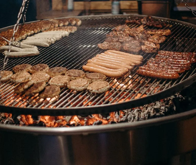 Grilled Meat on Brown Pan