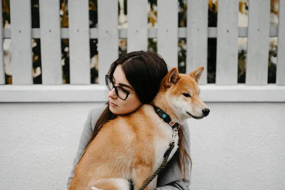 Woman With Her Dog