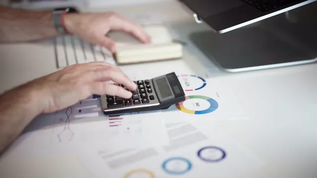 Horizontal video: Office work financial calculations and reporting 26773217. Duration: 21 seconds. Resolution: 1920x1080