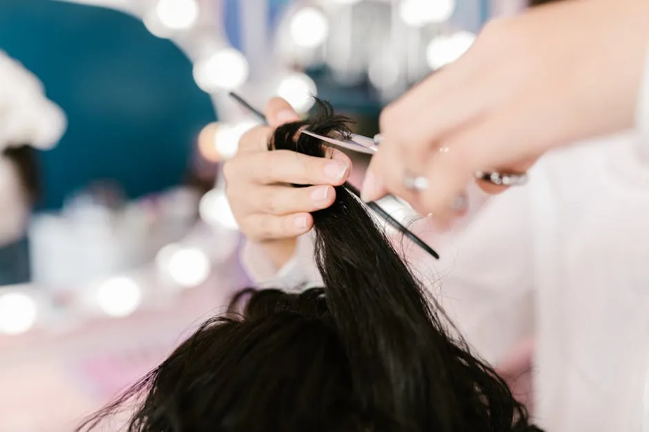 A Person Holding a Scissor