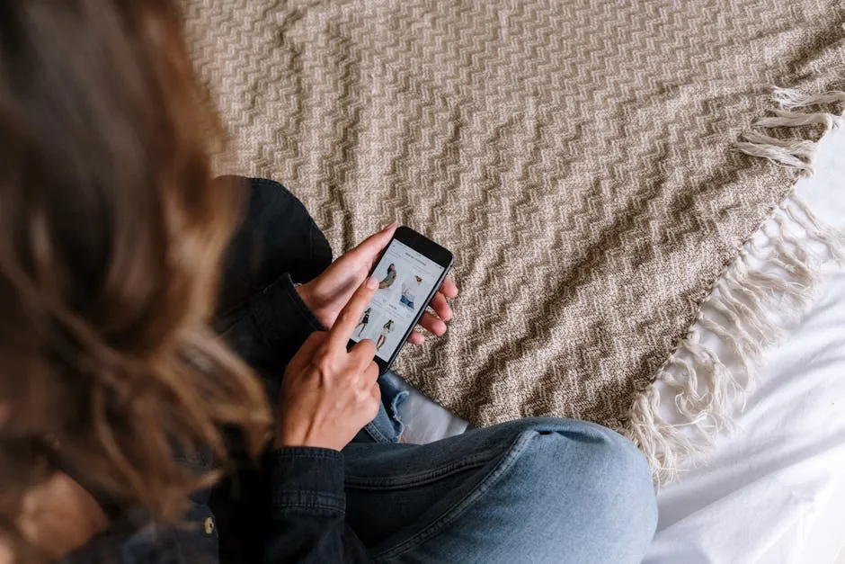Woman in Blue Denim Jeans Holding Silver Iphone 6