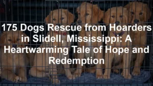 Featured image for 175 Dogs Rescue from Hoarders in Slidell, Mississippi: A Heartwarming Tale of Hope and Redemption