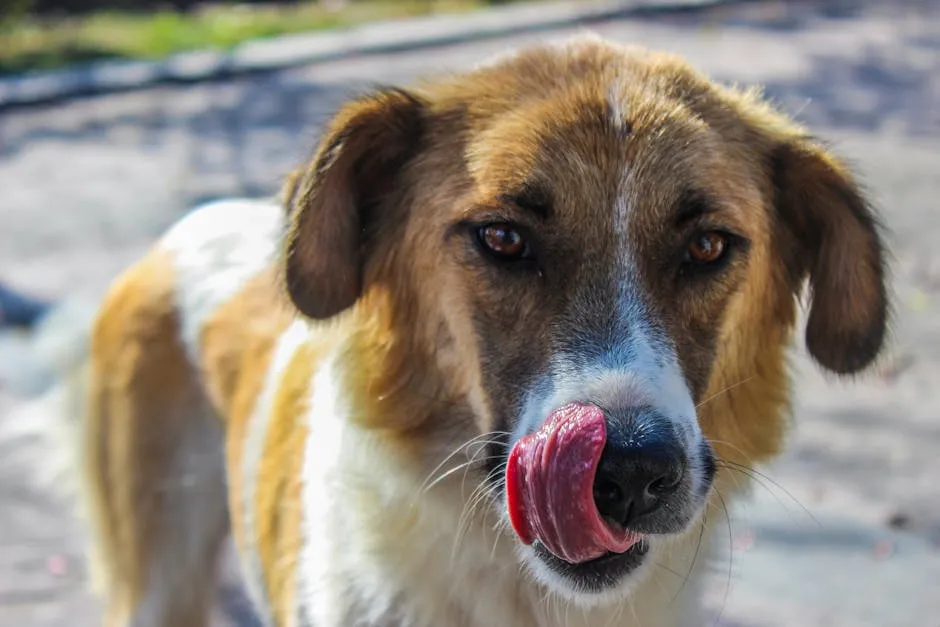 Close-up Photography of Tan and White Dog