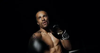 Horizontal video: A man showing his boxing skills 4761763. Duration: 9 seconds. Resolution: 4096x2160