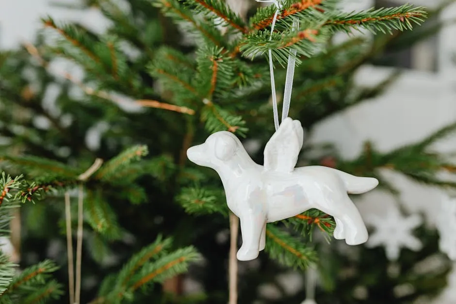 Dog Shaped Christmas Tree Decoration