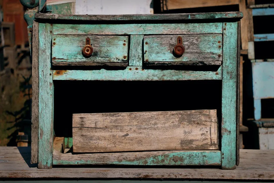 Photo of a Dilapidated Drawer