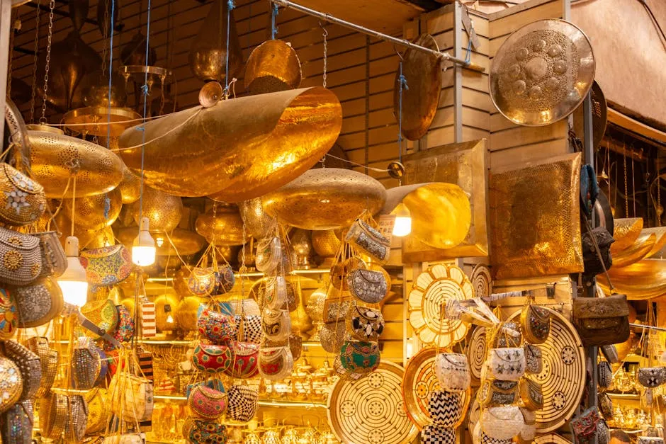 Handmade Souvenirs on Display