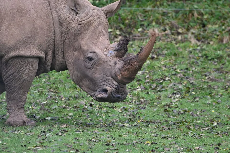 A White rhino