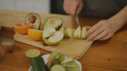 Horizontal video: A woman making a healthy drink 6707409. Duration: 13 seconds. Resolution: 1920x1080