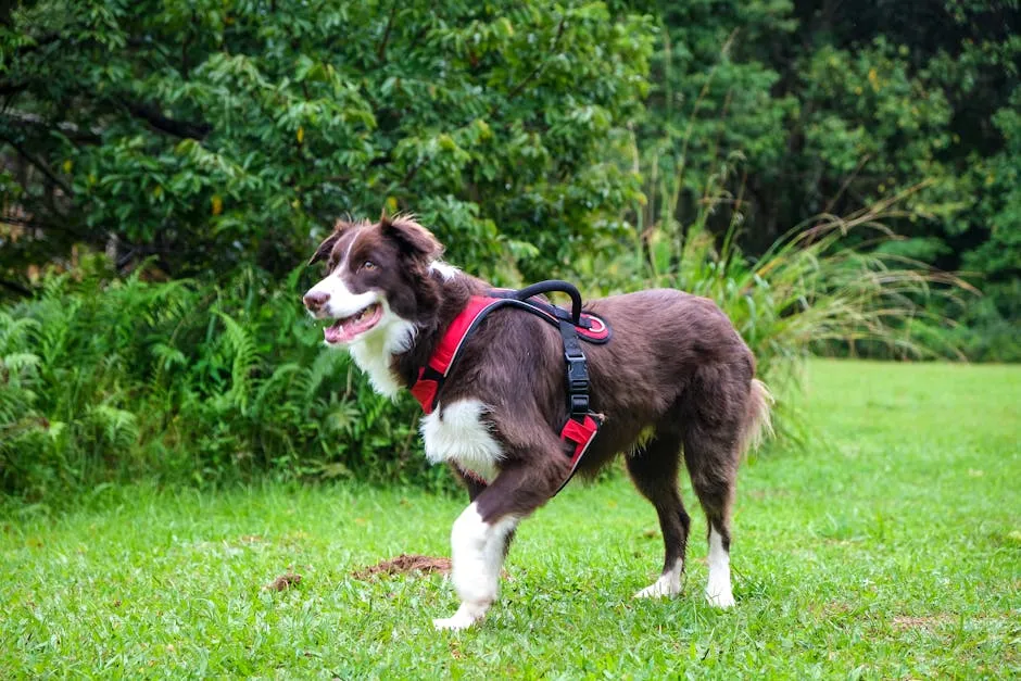 Brown and White Dog on Green Grass