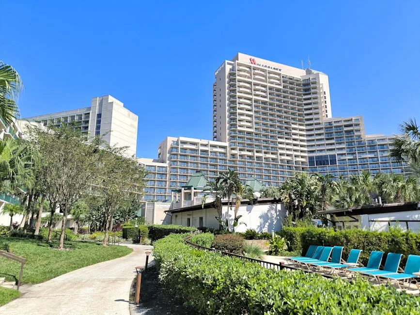 Luxurious Hotel Resort with Poolside View