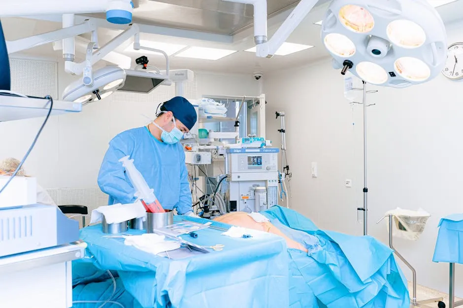 Doctor Working During a Surgery