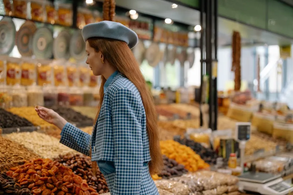 A Woman Buying Food in the Market