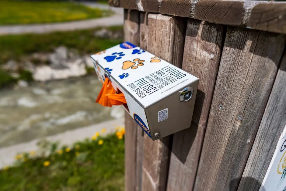 Box with Bags on Wall in Livigno in Italy