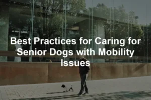 Featured image for Best Practices for Caring for Senior Dogs with Mobility Issues