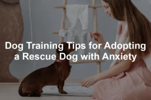 Featured image for Dog Training Tips for Adopting a Rescue Dog with Anxiety