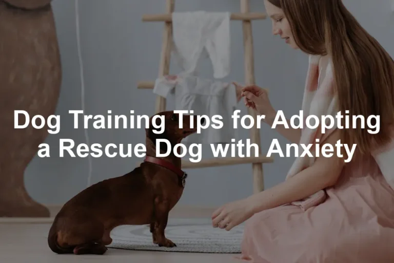Featured image for Dog Training Tips for Adopting a Rescue Dog with Anxiety