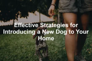 Featured image for Effective Strategies for Introducing a New Dog to Your Home