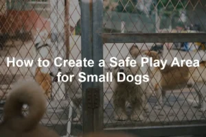 Featured image for How to Create a Safe Play Area for Small Dogs