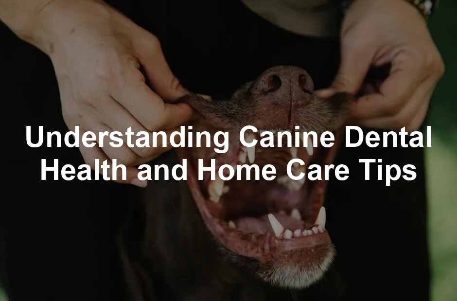 Featured image for Understanding Canine Dental Health and Home Care Tips