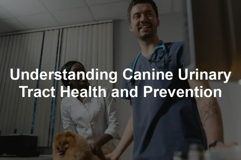 Featured image for Understanding Canine Urinary Tract Health and Prevention