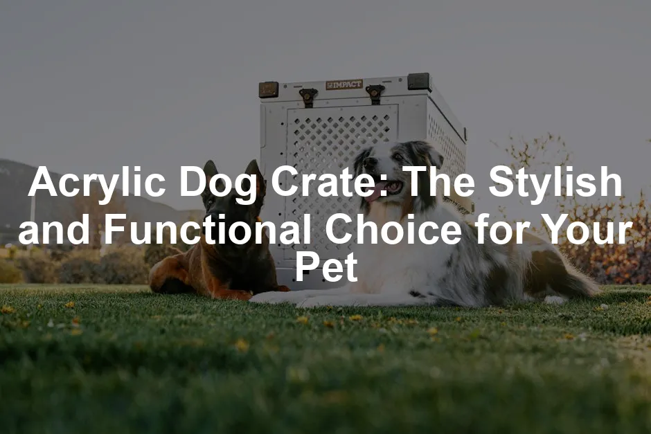 Featured image for Acrylic Dog Crate: The Stylish and Functional Choice for Your Pet