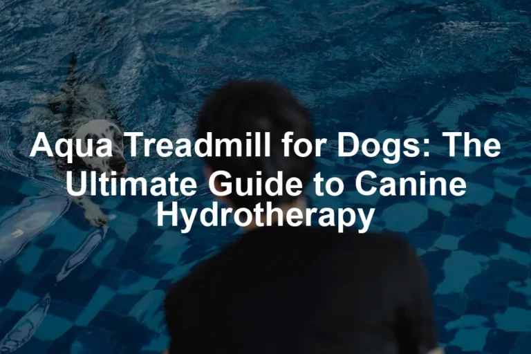 Featured image for Aqua Treadmill for Dogs: The Ultimate Guide to Canine Hydrotherapy