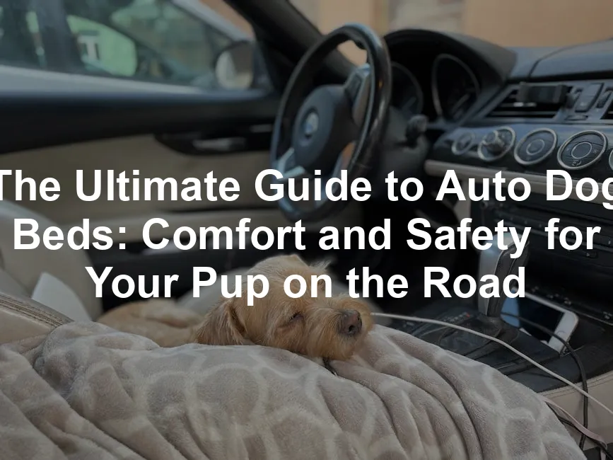 Featured image for The Ultimate Guide to Auto Dog Beds: Comfort and Safety for Your Pup on the Road