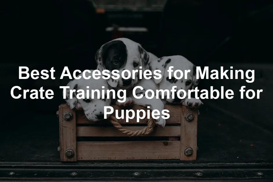 Featured image for Best Accessories for Making Crate Training Comfortable for Puppies