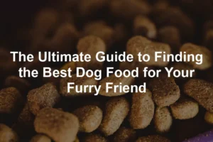 Featured image for The Ultimate Guide to Finding the Best Dog Food for Your Furry Friend