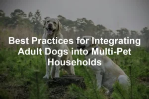 Featured image for Best Practices for Integrating Adult Dogs into Multi-Pet Households