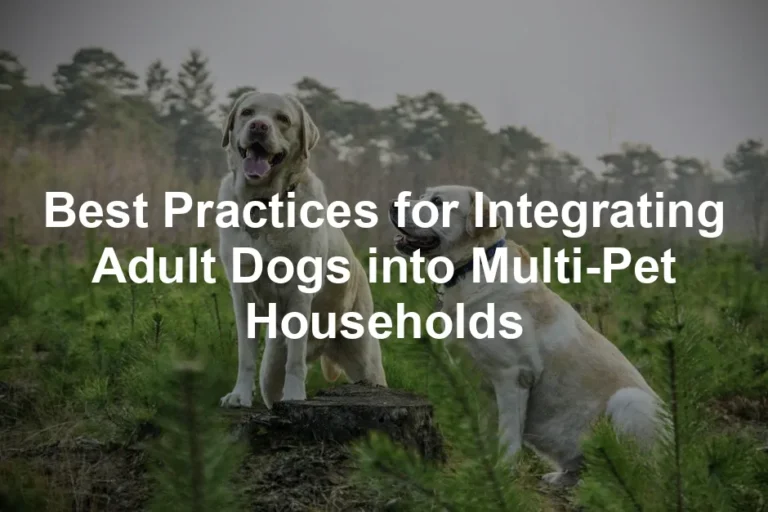 Featured image for Best Practices for Integrating Adult Dogs into Multi-Pet Households