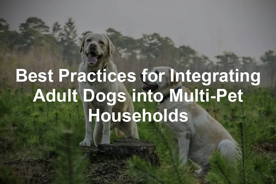 Featured image for Best Practices for Integrating Adult Dogs into Multi-Pet Households