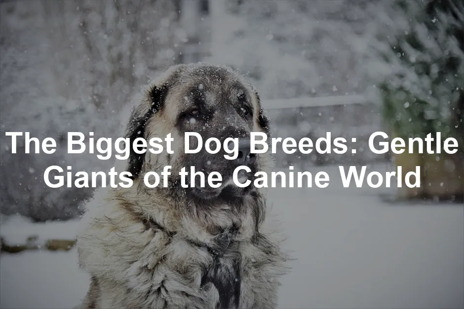 Featured image for The Biggest Dog Breeds: Gentle Giants of the Canine World