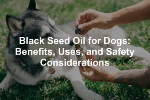 Featured image for Black Seed Oil for Dogs: Benefits, Uses, and Safety Considerations