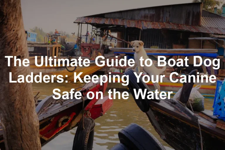 Featured image for The Ultimate Guide to Boat Dog Ladders: Keeping Your Canine Safe on the Water
