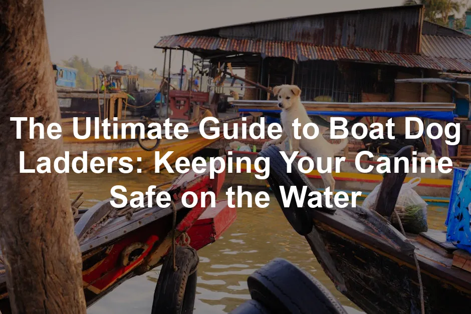 Featured image for The Ultimate Guide to Boat Dog Ladders: Keeping Your Canine Safe on the Water