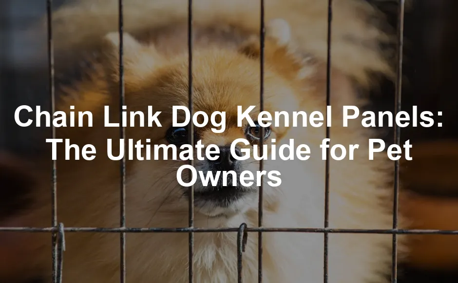 Featured image for Chain Link Dog Kennel Panels: The Ultimate Guide for Pet Owners