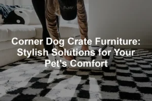 Featured image for Corner Dog Crate Furniture: Stylish Solutions for Your Pet's Comfort