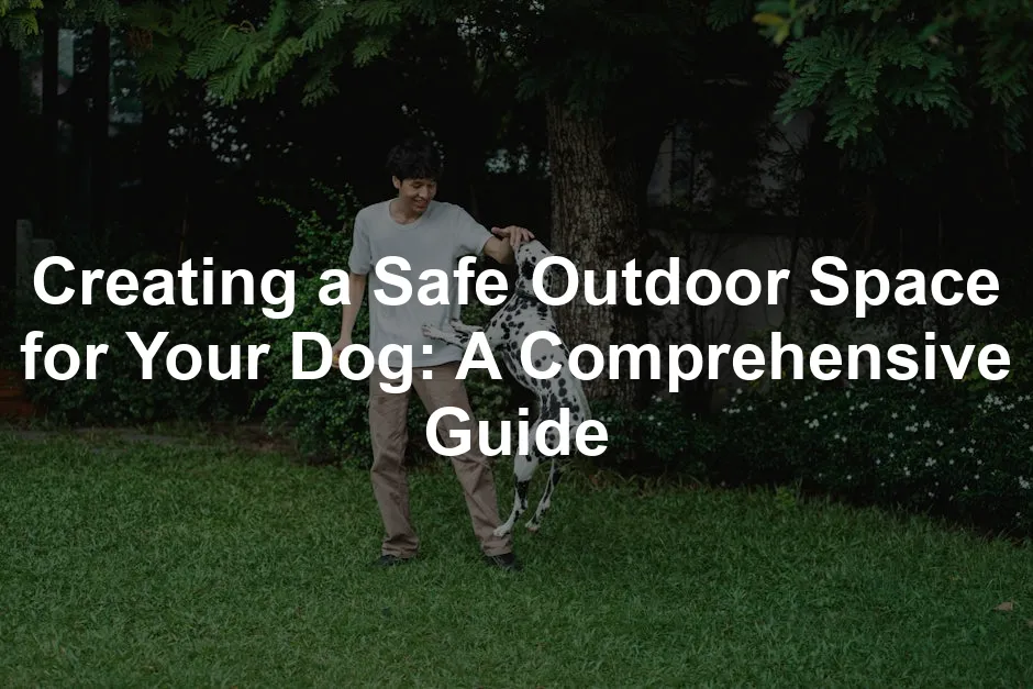 Featured image for Creating a Safe Outdoor Space for Your Dog: A Comprehensive Guide