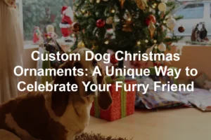 Featured image for Custom Dog Christmas Ornaments: A Unique Way to Celebrate Your Furry Friend