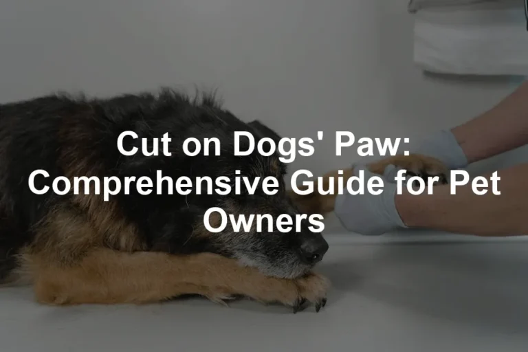 Featured image for Cut on Dogs' Paw: Comprehensive Guide for Pet Owners