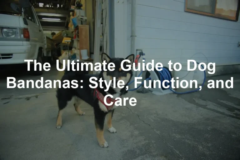 Featured image for The Ultimate Guide to Dog Bandanas: Style, Function, and Care