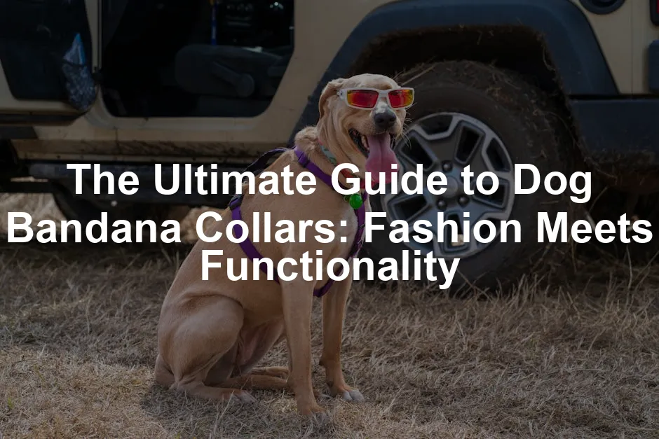 Featured image for The Ultimate Guide to Dog Bandana Collars: Fashion Meets Functionality