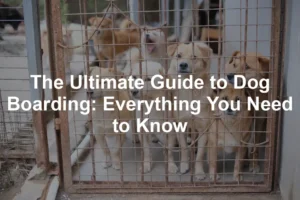 Featured image for The Ultimate Guide to Dog Boarding: Everything You Need to Know