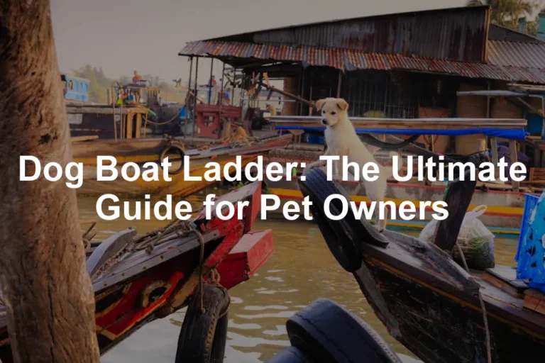Featured image for Dog Boat Ladder: The Ultimate Guide for Pet Owners