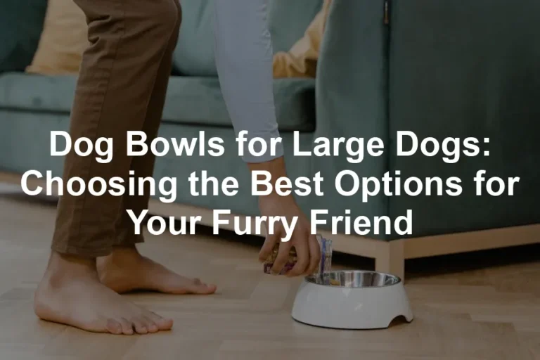 Featured image for Dog Bowls for Large Dogs: Choosing the Best Options for Your Furry Friend